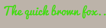Image with Font Color 43DC13 and Background Color BCB3A9